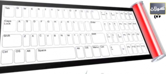 كیبۆردێكی لهمسی  دژی بهركهوتن و تهڕبوون